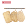 Alimento multifuncional Bakeware com placa de corte da tampa de bambu